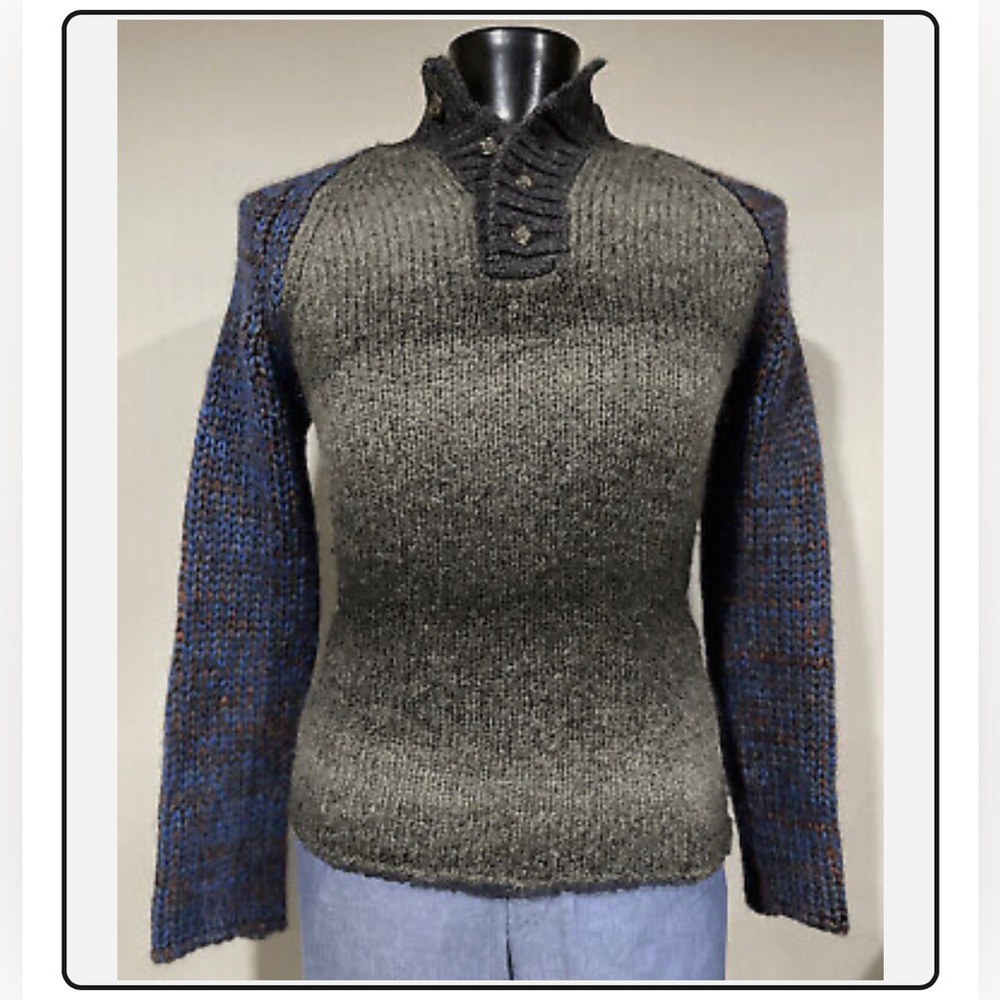Dolce Gabbana Wool Mohair Chunky Knit Men’s Sweater M Made In Italy